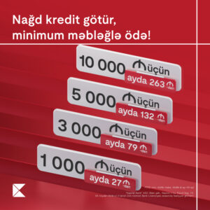 nağd pul krediti, minimum ödəniş, Kapital Bank, Kapital Bank-da yeni fürsət