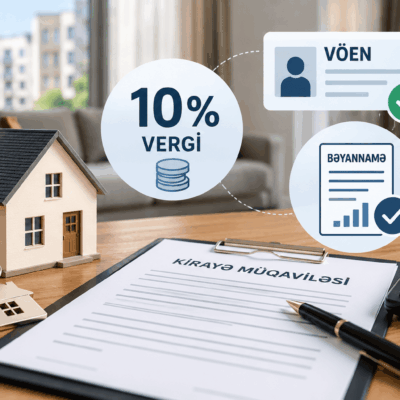 mənzil kirayəsi, kirayə vergisi, VÖEN qeydiyyatı