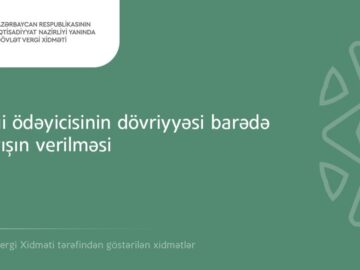 Vergi ödəyicisinin dövriyyəsi